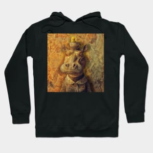 Vintage Hippopotamus: A Touch of Elegance Hoodie